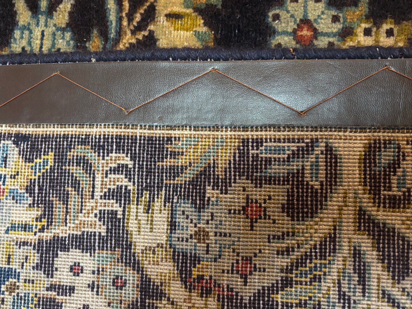 Antique Kashan rug exotic 7.11”4.9”