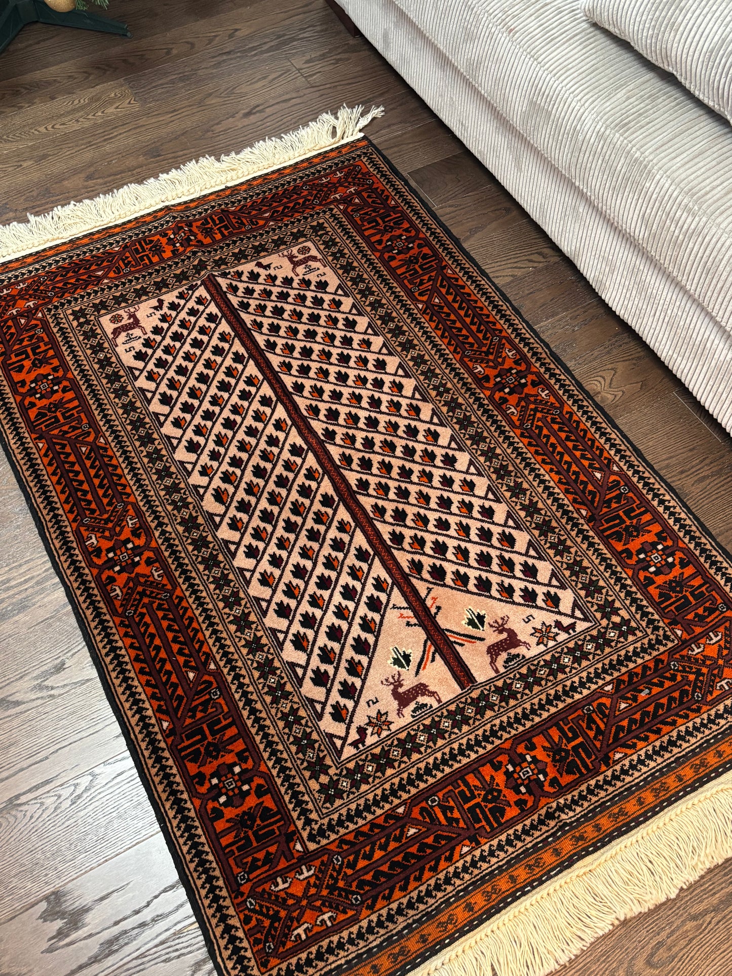 Khorasan Orange Rug 3.2”*4.9”