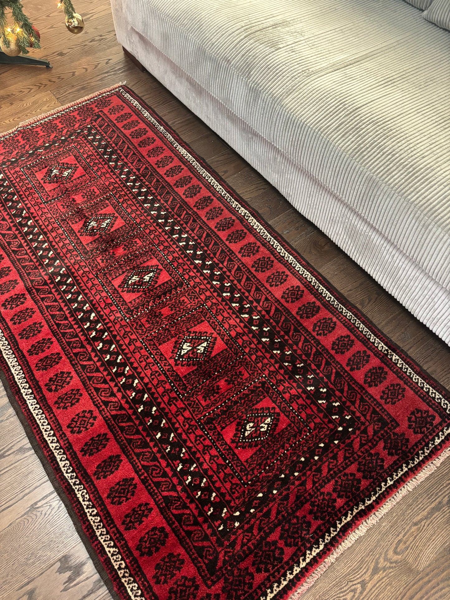 Turkmen rug geometric