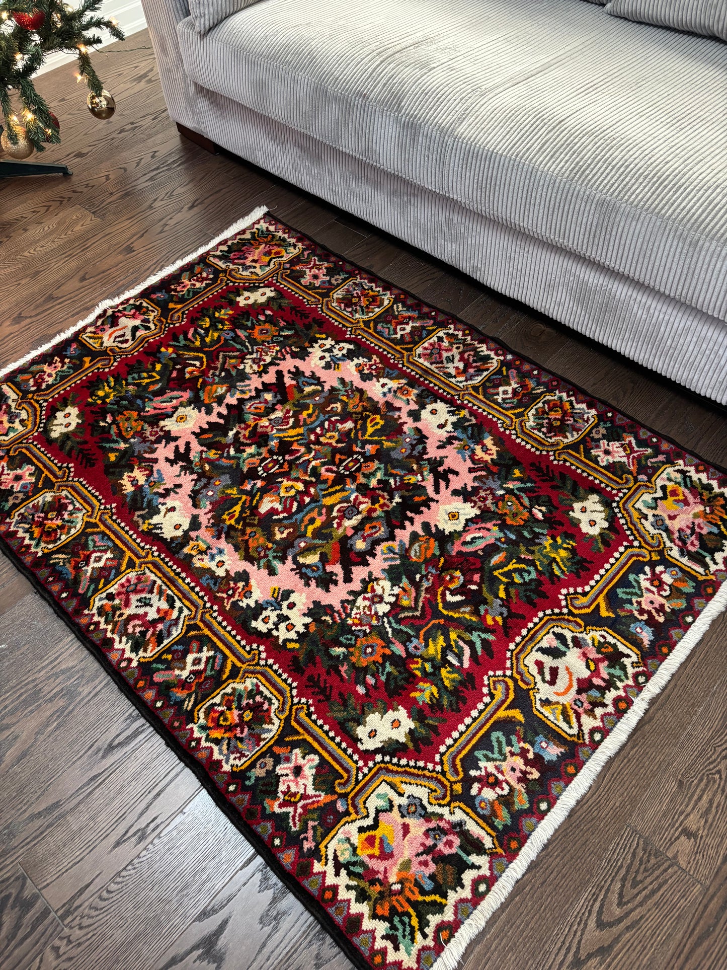 Exotic Bakhtiari Rug Cubism