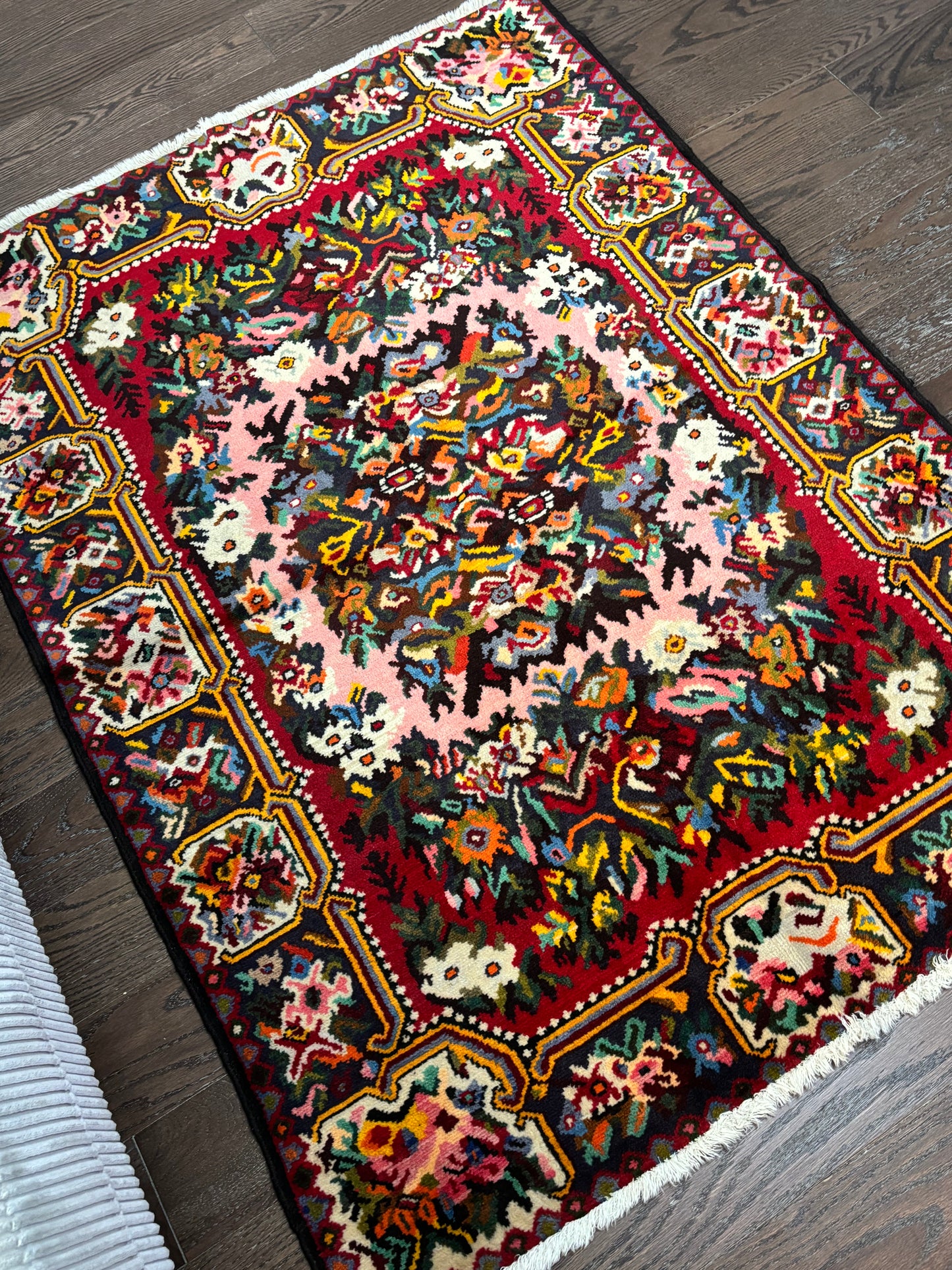 Exotic Bakhtiari Rug Cubism