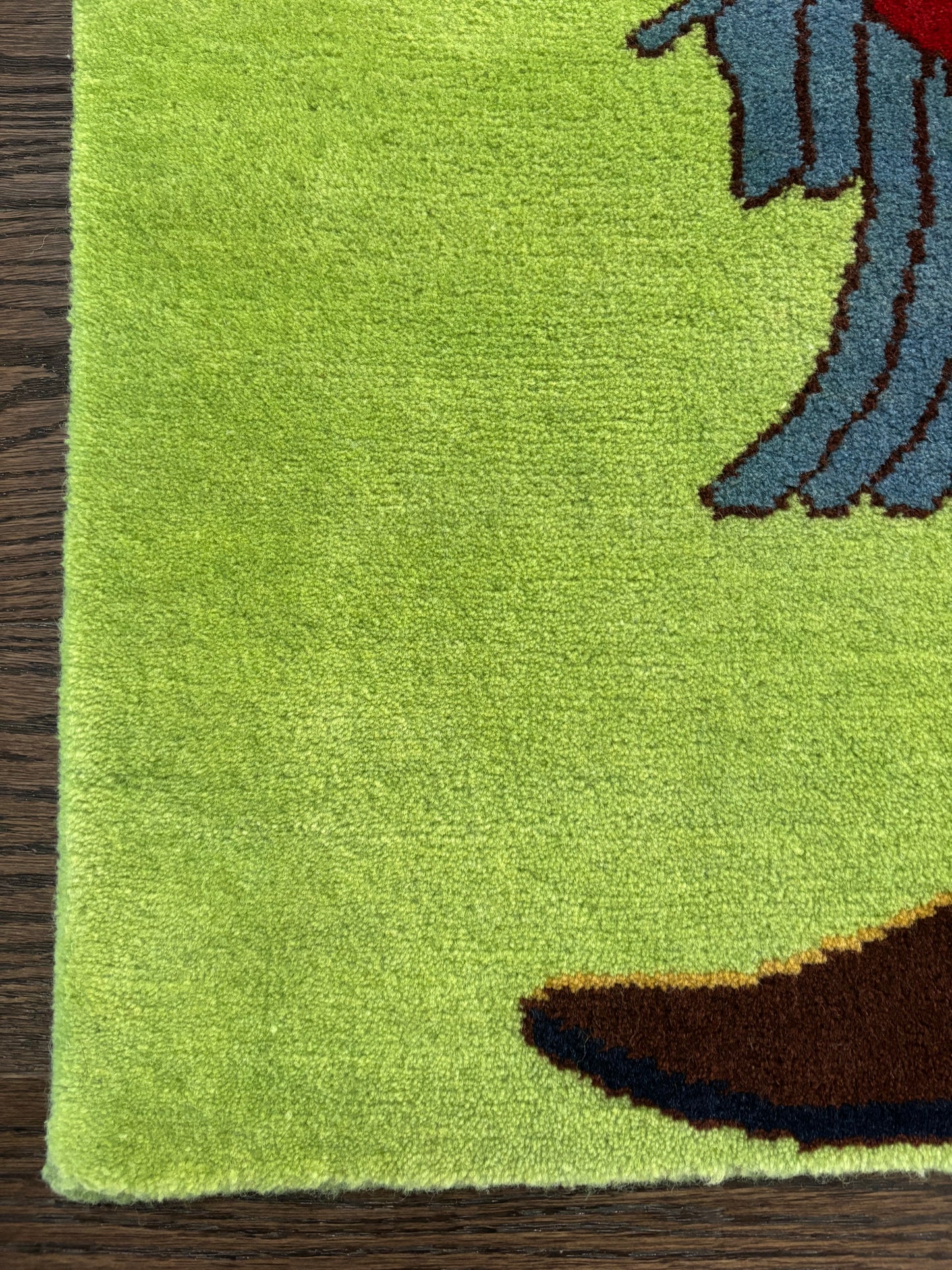 Rostam rug rare green