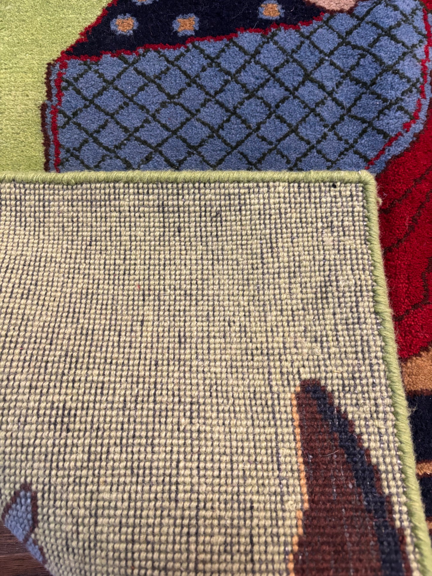 Rostam rug rare green