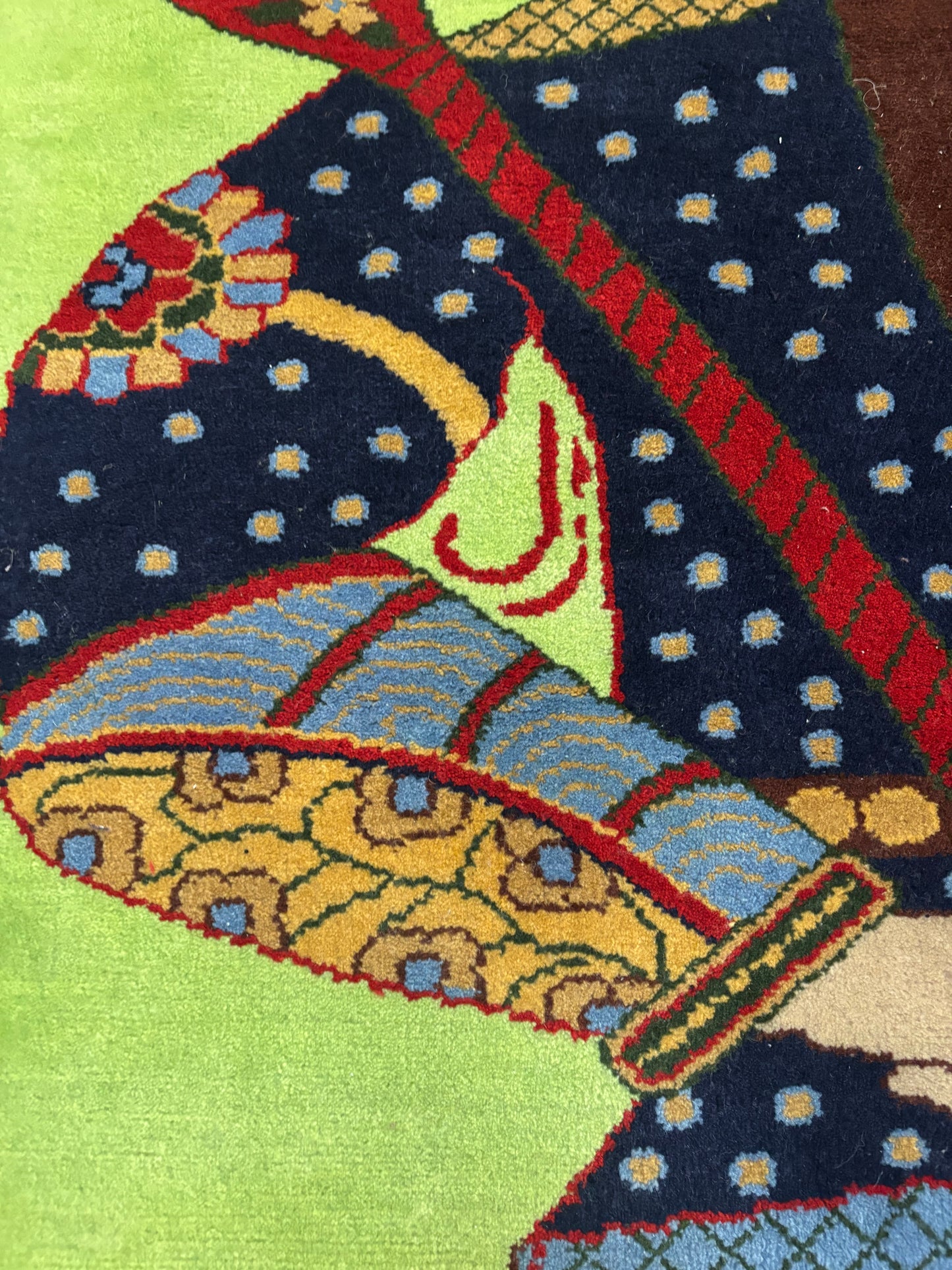 Rostam rug rare green