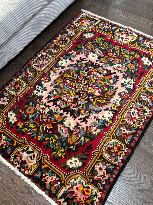 Exotic Bakhtiari Rug Cubism